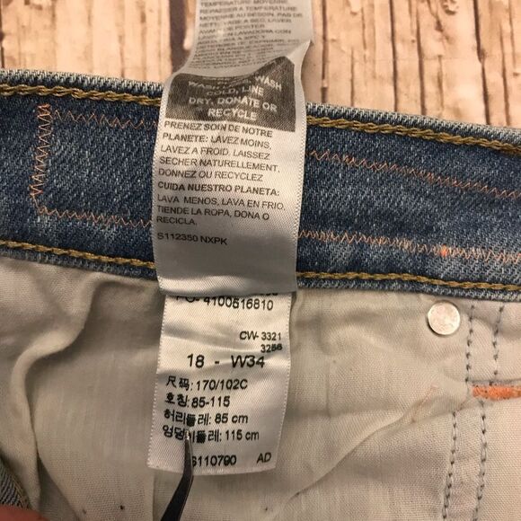 Signature by Levi’s Womens Upcycled OOAK High Rise “Patch Cat” Size 18 - Picture 12 of 16